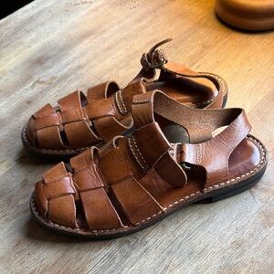 Cole Haan Tan Leather Sandals